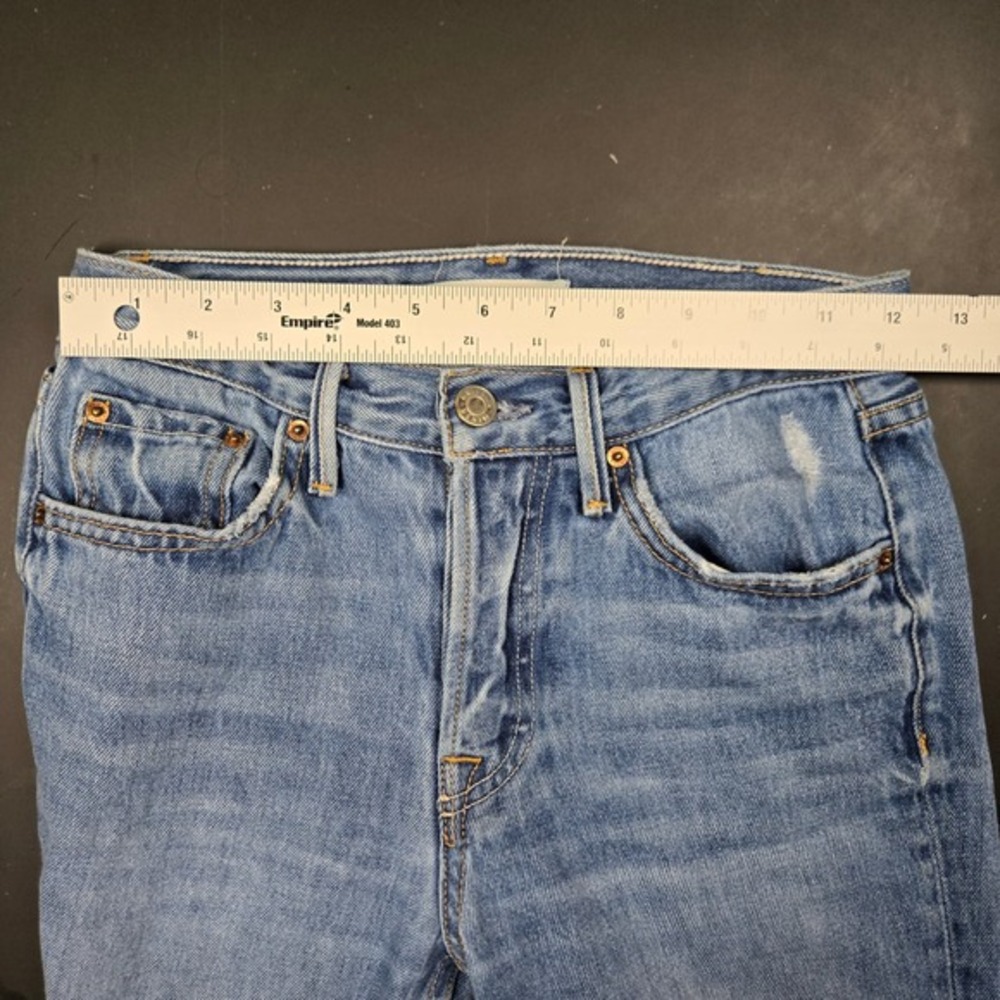 GRLFRND Karolina High Rise Skinny Jeans Last Kiss Light Wash Raw Hem Size 23 - Picture 4 of 6